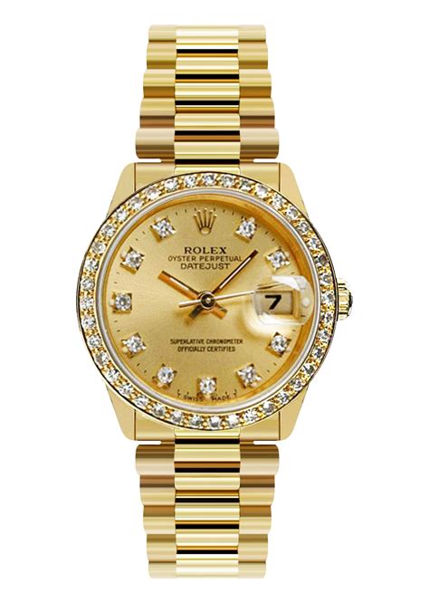 rolex gold ladies